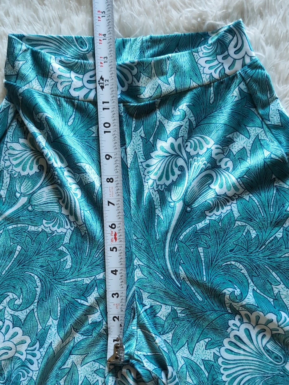 Blackmilk Tulips Aqua Velvet Floral Wide Culotte Original Sample Pants XS - Picture 14 of 15